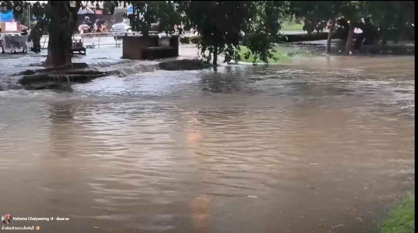 พิกัด 12 จุดแนวกั้นน้ำพัง-คันดินกั้นน้ำแตก สิงห์บุรีอ่วมหนัก!