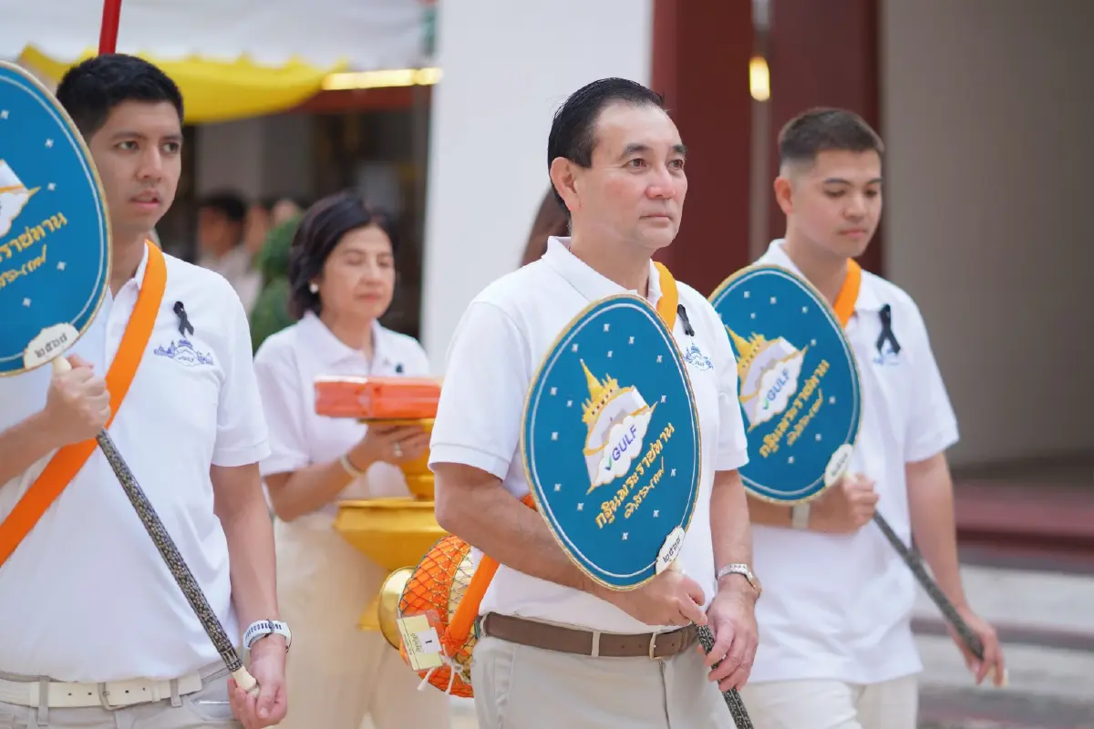 GULF จัดบรรพชาอุปสมบทหมู่ 64 รูป ถวายพระราชกุศล แด่สมเด็จพระพันปีหลวง