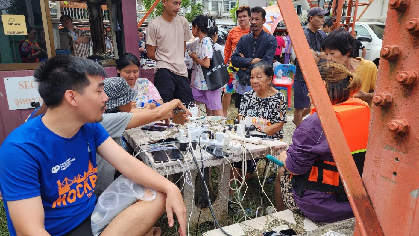 หาดใหญ่ ทยอยปล่อยกระแสไฟฟ้า ต่อสัญญาณโทรศัพท์