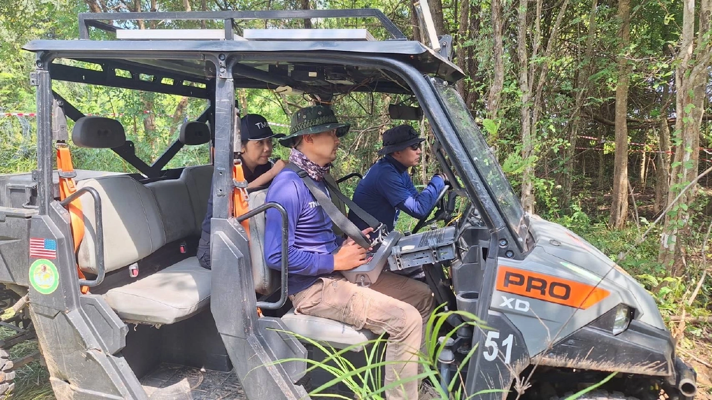 หน่วยปฏิบัติการทุ่นระเบิด กำจัดทุ่นระเบิดบ้านหนองจาน 2 วัน 7 ทุ่น