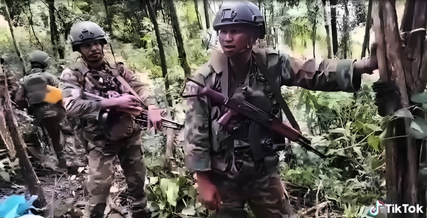 โซเชียลแห่แชร์ คลิปวินาที "ทหารพรานไทย" ปะทะคารม "ทหารกัมพูชา" ตะคอกถาม "จ่อปืนมาทำไม"