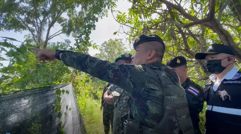 AOT ลงพื้นที่บ้านหนองหญ้าแก้ว ดูวิถีกระสุนกัมพูชายิงบังเกอร์