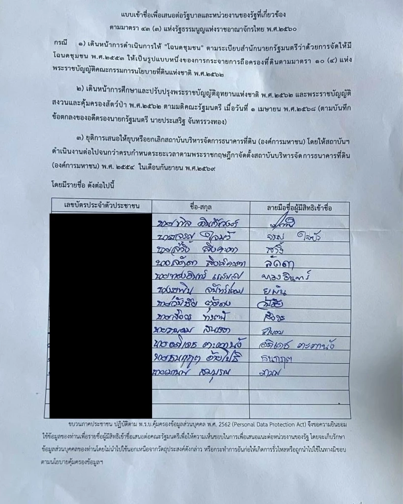 \"พีมูฟ\" ปัดยื่น 2,000 ชื่อ สมัครพรรคกล้าธรรม แค่ให้แก้ปัญหา ปชช.