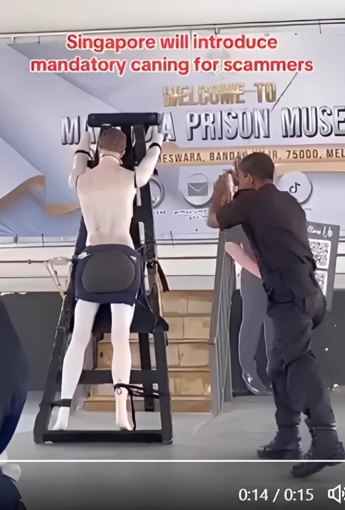สิงคโปร์เผยแพร่ภาพการ "เฆี่ยน" สแกมเมอร์ หลังผ่านแก้ กม.