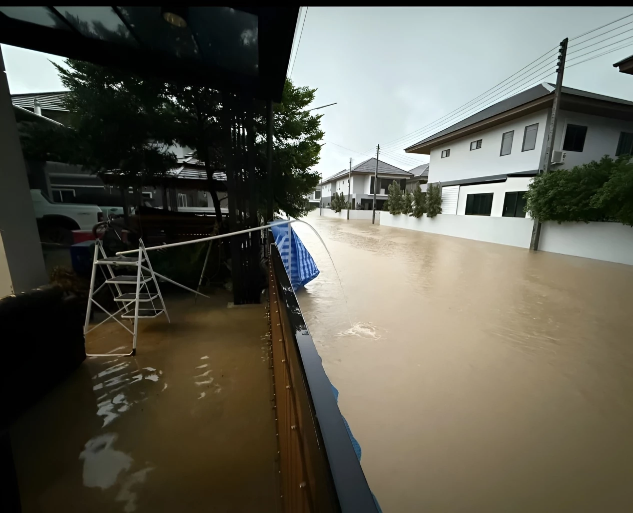 หนึ่งเดียวที่รอด! โซเชียลแห่ถามเคล็ดลับ "บ้านหลังเดียวที่น้ำไม่ท่วมในหาดใหญ่"