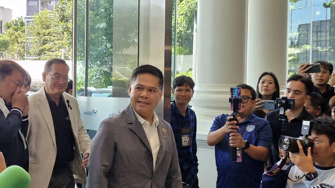 "วราวุธ" นำทีม พรรคชาติไทยพัฒนา มาตามนัด ร่วมงานค่ายน้ำเงิน