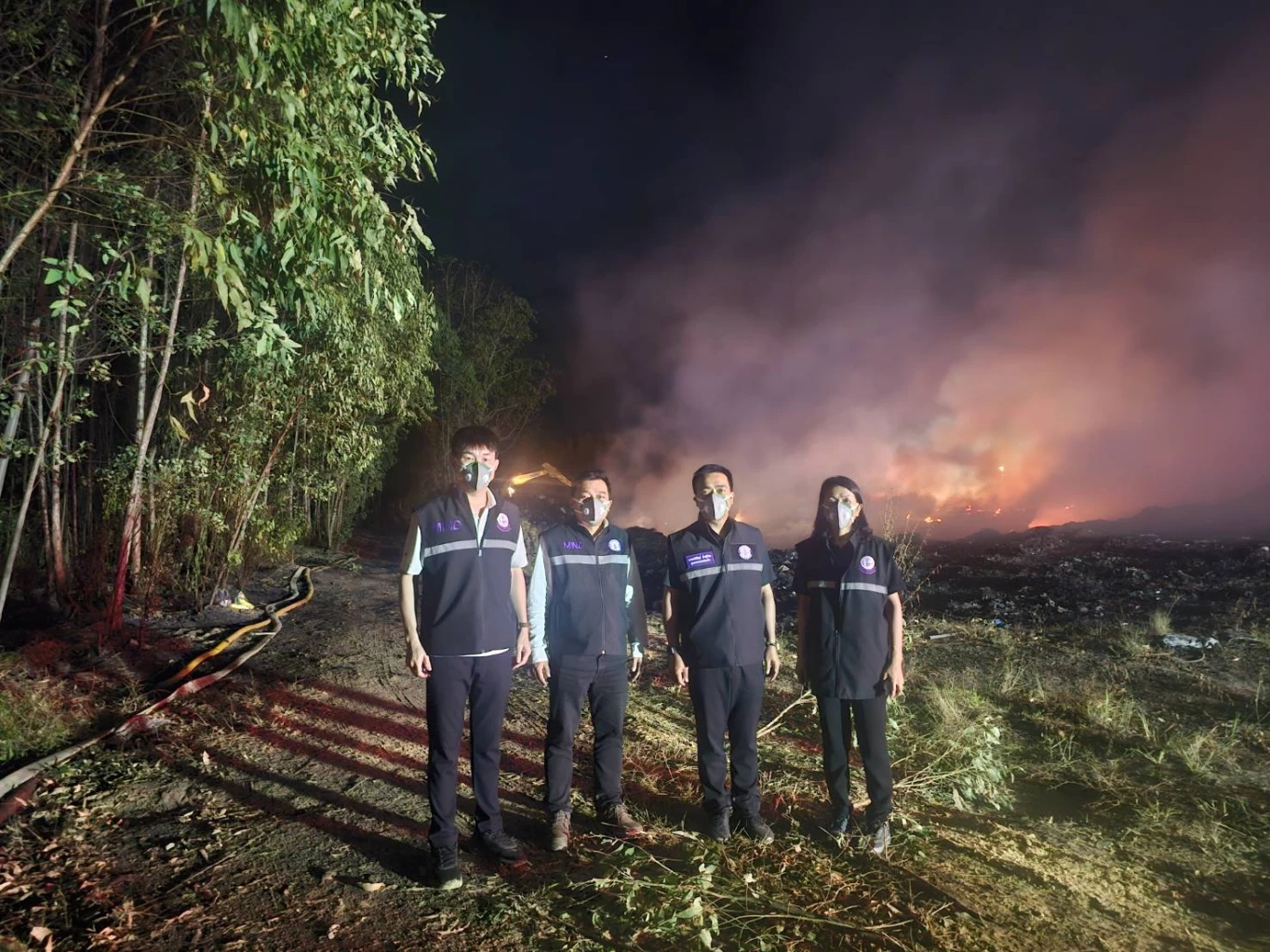"ธนกร" สั่งตรวจวัดมลพิษทางอากาศ-เฝ้าระวังไม่ให้กระทบประชาชน หลังพบเพลิงไหม้บ่อสิ่งปฏิกูล