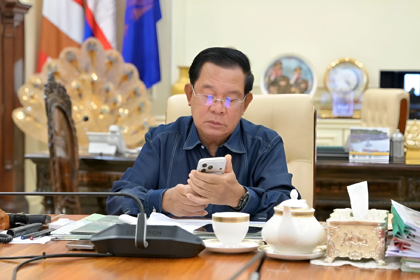 เปิดคลิป! "ฮุนเซน" ปล่อยภาพ "อนุทิน" สนิท "ผู้ว่าฯกัมพูชา" ซัดพอเป็นนายกฯ กลับลืมความเป็นเพื่อน