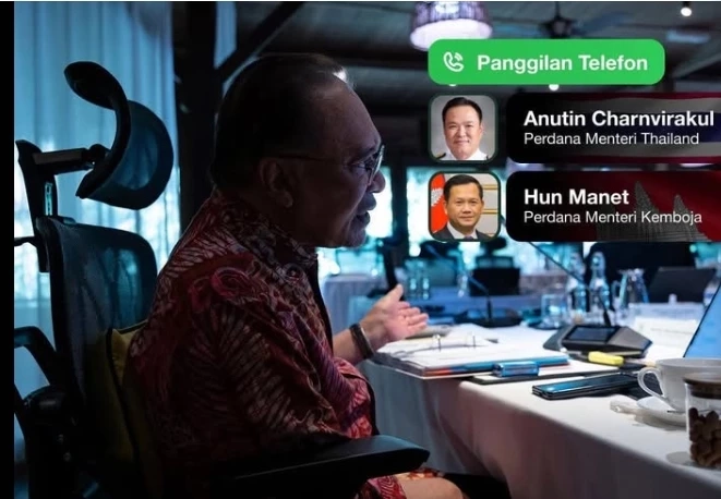 "อันวาร์" ฮึ่ม! ขอ ไทย-กัมพูชา หยุดยิงภายใน 4 ทุ่มคืนนี้