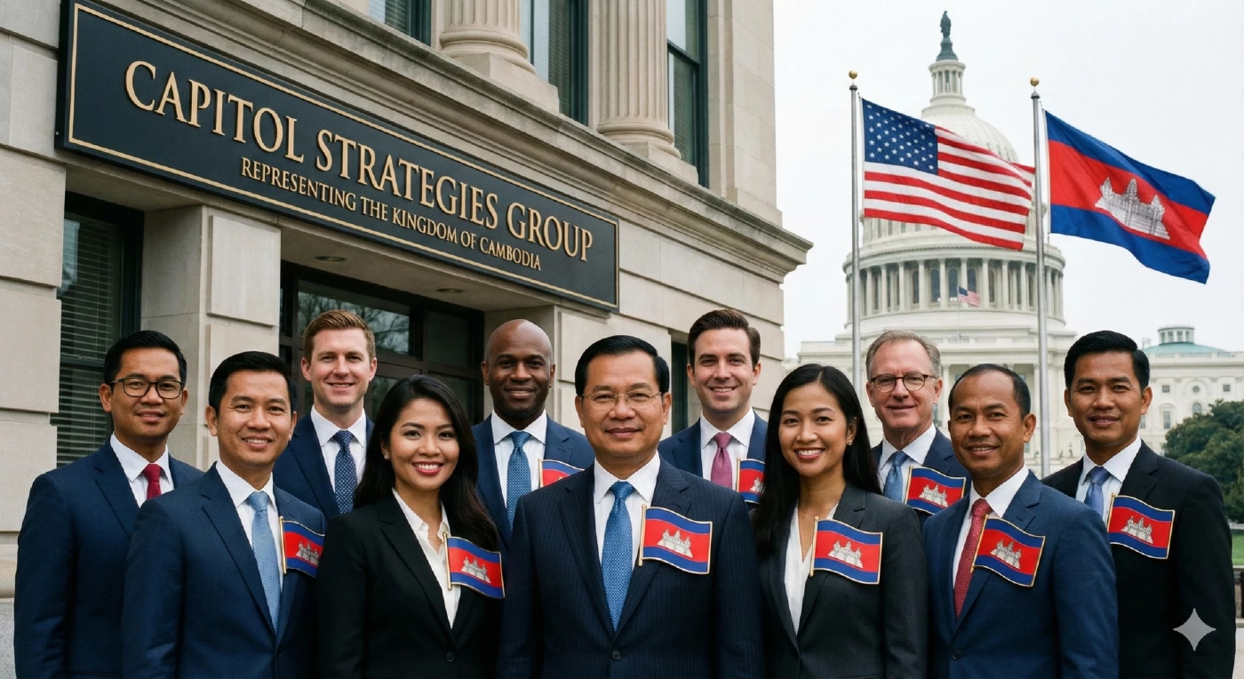 เปิดรายชื่อบริษัทล็อบบี้ยิสต์มะกัน รับเงินรัฐบาลกัมพูชาลวงโลก