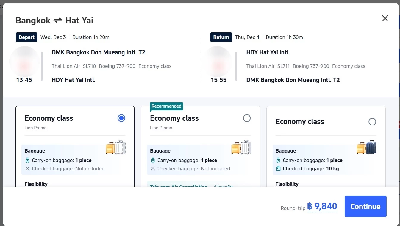ผู้โดยสารจ๊าก! ตั๋วเครื่องบินไปกลับกรุงเทพฯ-หาดใหญ่ แพงยับ