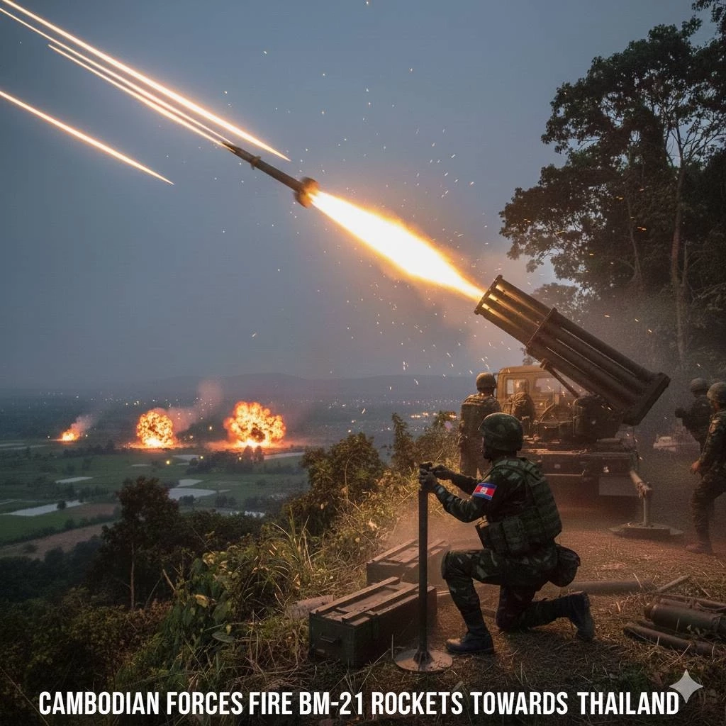 ชายแดน ยังตึงเครียดหลายจุด "กัมพูชา" ใช้ "ปืนใหญ่–จรวด BM-21" ยิงใส่ไทยต่อเนื่อง