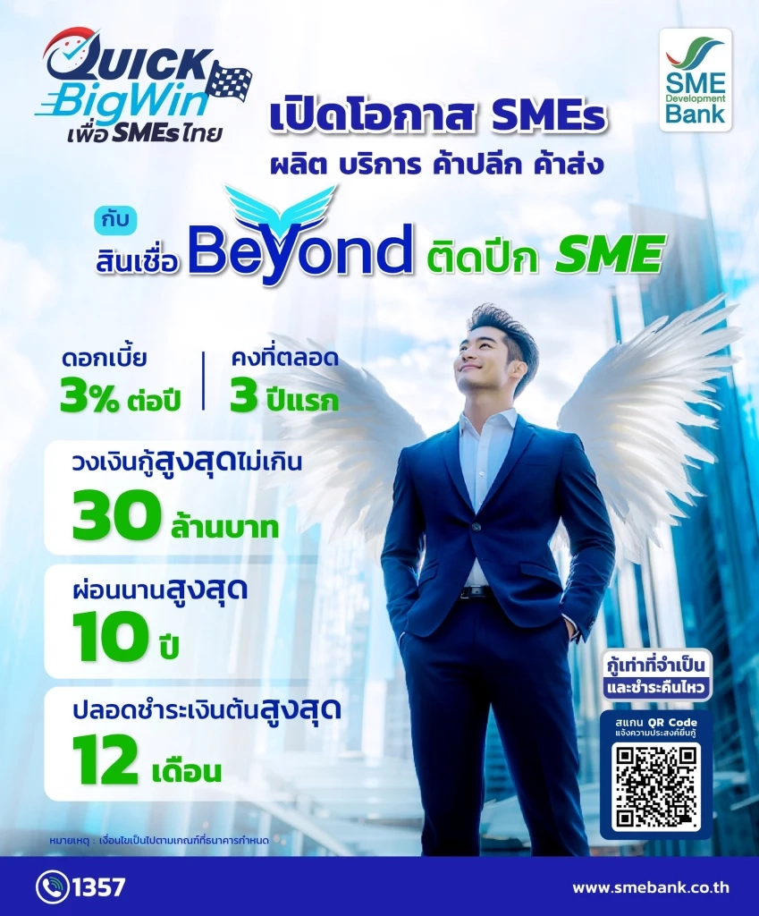 SME D Bank เปิดตัวคู่หูสินเชื่อ ติดปีก SME เข้าถึงแหล่งทุน
