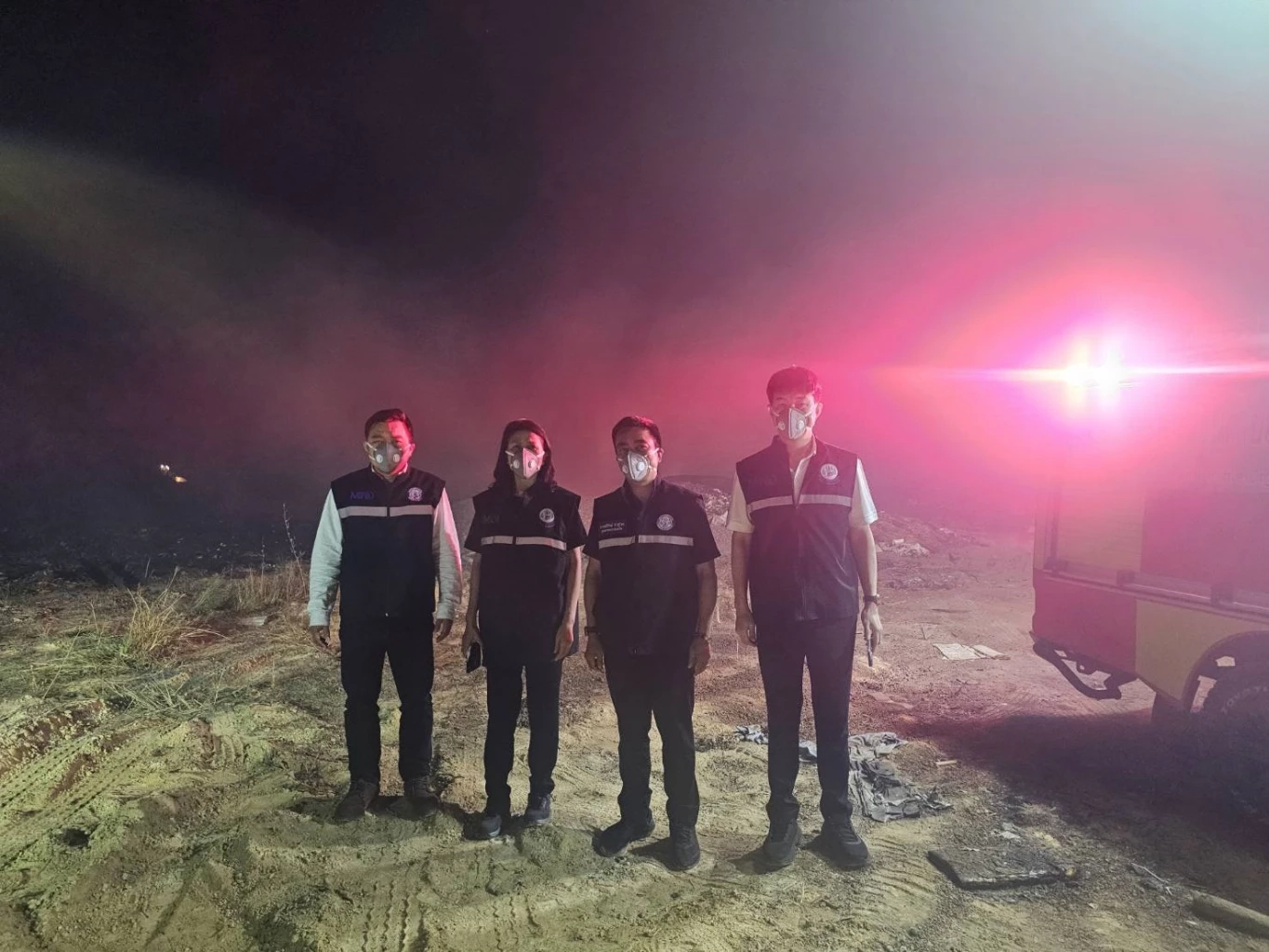 "ธนกร" สั่งตรวจวัดมลพิษทางอากาศ-เฝ้าระวังไม่ให้กระทบประชาชน หลังพบเพลิงไหม้บ่อสิ่งปฏิกูล