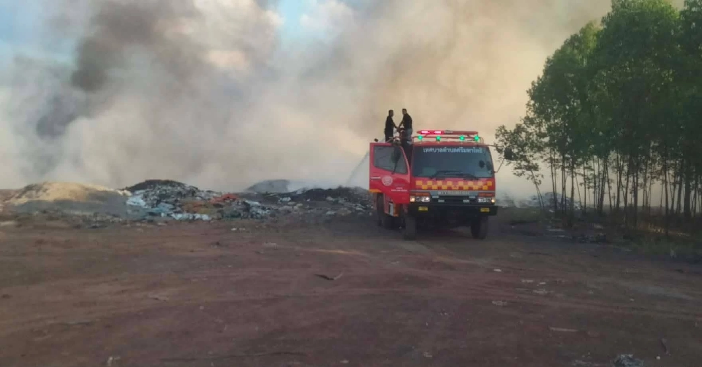 "ธนกร" สั่งตรวจวัดมลพิษทางอากาศ-เฝ้าระวังไม่ให้กระทบประชาชน หลังพบเพลิงไหม้บ่อสิ่งปฏิกูล