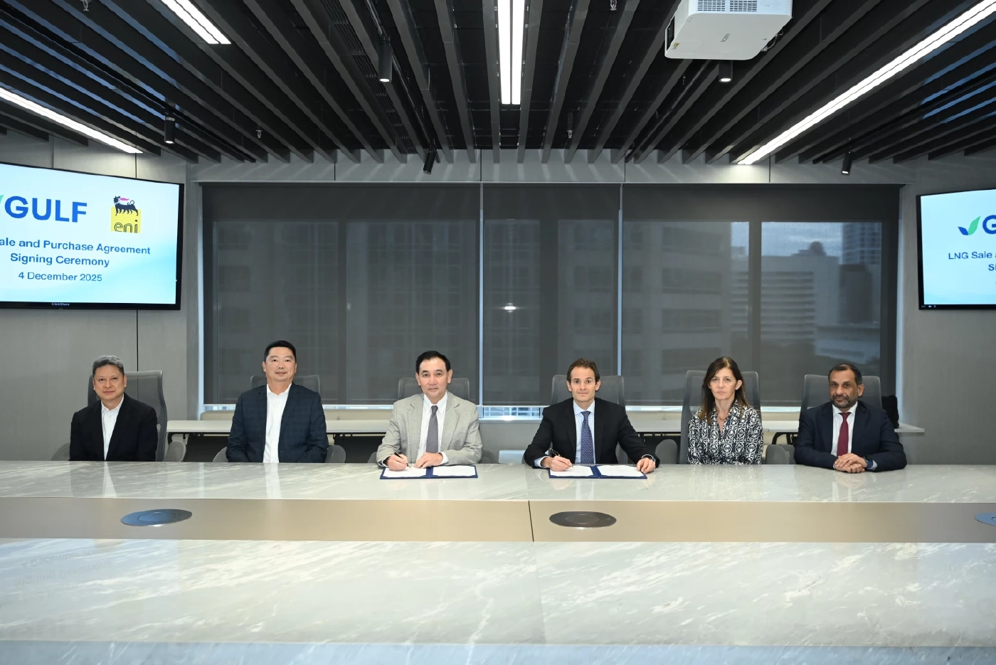 GULF ผนึก Eni บริษัทพลังงานอิตาลี ลงนามสัญญาซื้อขาย LNG  สอดรับแผนการจัดหาก๊าซธรรมชาติ เสริมความมั่นคงด้านพลังงานของประเทศ