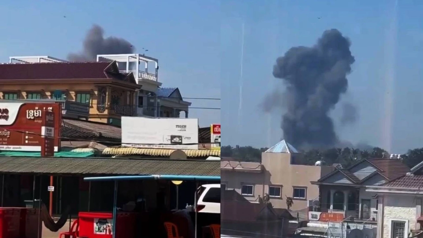 ทัพฟ้าส่ง "F-16" ทิ้งระเบิดนำวิถีด้วยเลเซอร์ ทำลาย "คลังเก็บจรวด BM-21" จ.อุดรมีชัย