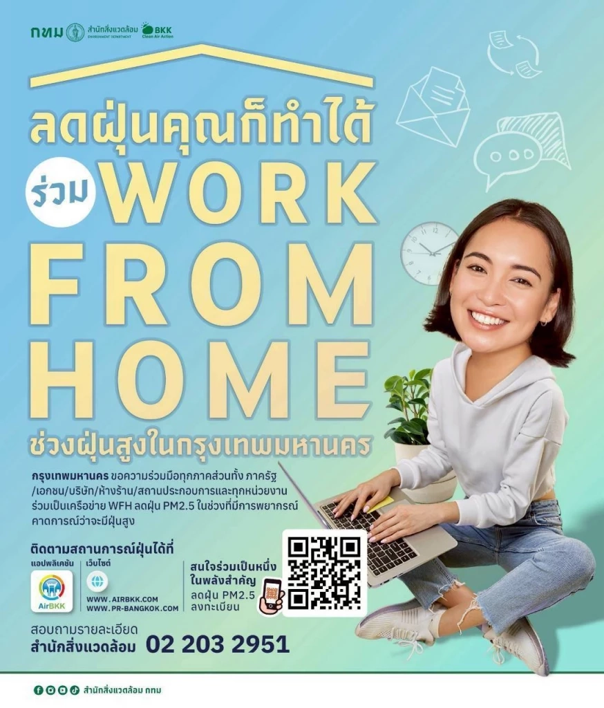 เช็ก! 62 พื้นที่กรุงเทพฯ ฝุ่น "PM2.5" เกินค่ามาตรฐานทะลุสีส้ม