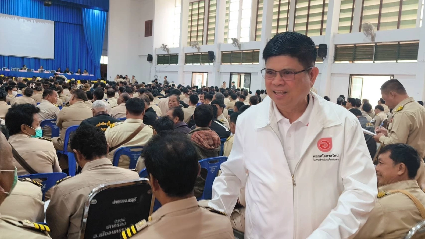 “แรมโบ้” ผู้สมัคร สส.โคราช พรรคโอกาสใหม่ แนะนำตัวกำนัน-ผู้ใหญ่บ้าน