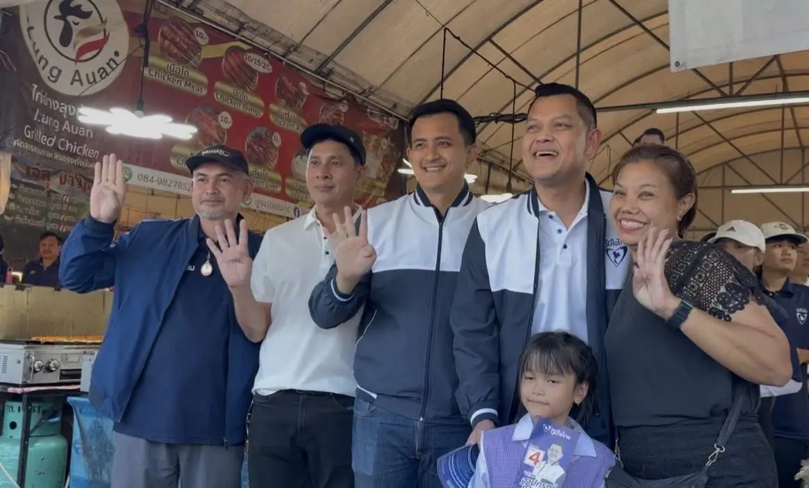“ธนกร” ลงพื้นที่พระประแดง ช่วยหาเสียง ผู้สมัคร สส.พระประแดง “ภท.”