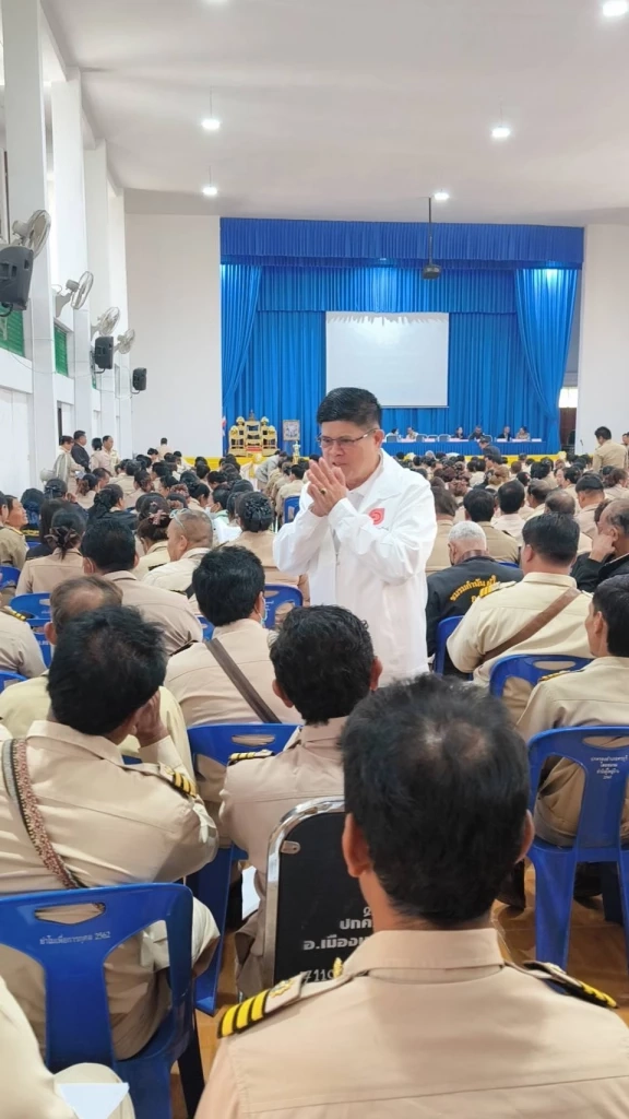 “แรมโบ้” ผู้สมัคร สส.โคราช พรรคโอกาสใหม่ แนะนำตัวกำนัน-ผู้ใหญ่บ้าน