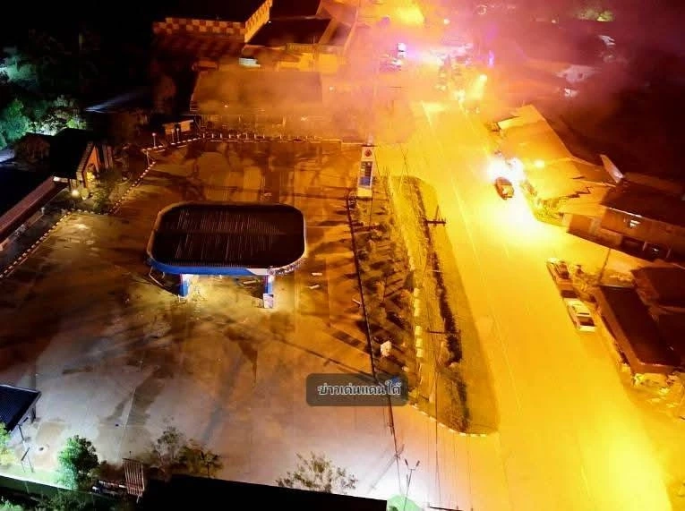 ป่วนใต้รับปี 69! บึ้ม-เผาปั๊ม ปตท. 11 จุดกระจาย 3 จังหวัดชายแดนใต้