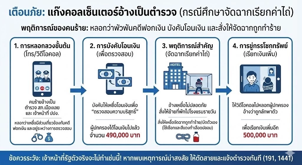 ศูนย์ ACSC ช่วย นศ. เหยื่อแก๊งคอลฯ บังคับขังทิพย์ รีดเงินล้าน