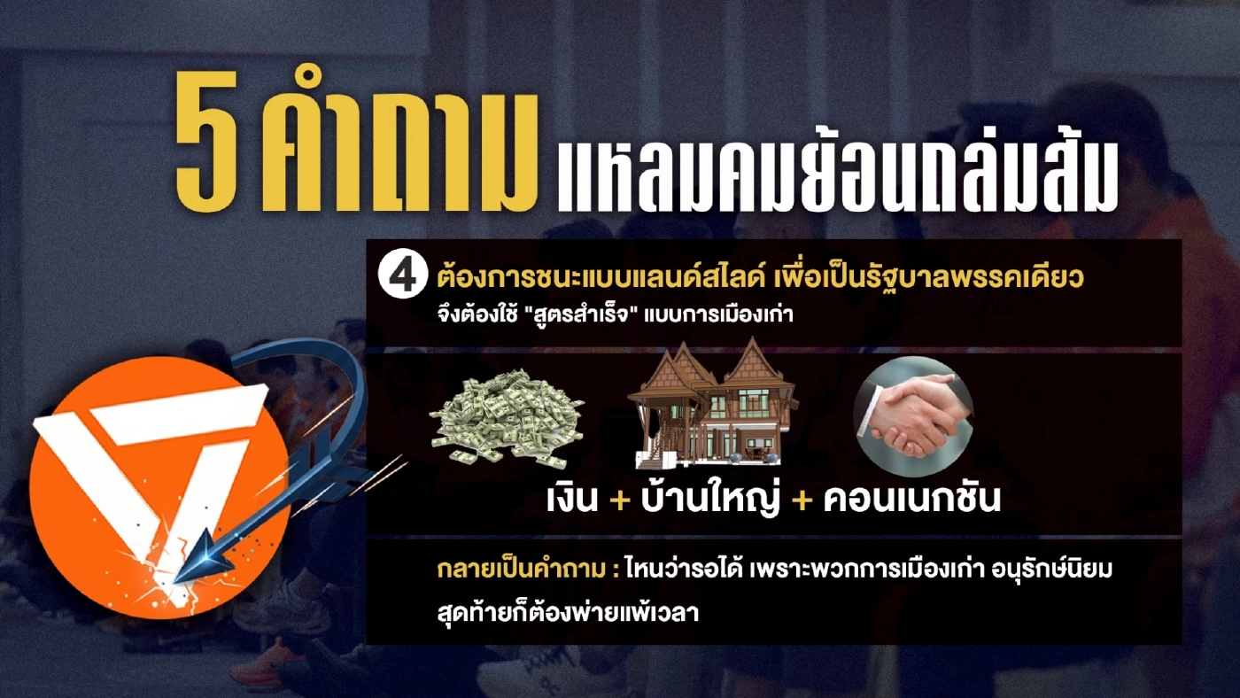 ถอดรหัส “ดุสิตโพล” ส้มอย่าเพลิน-น้ำเงินจี้ติด มรสุมรุม "ส้ม" ทำฝันสลาย