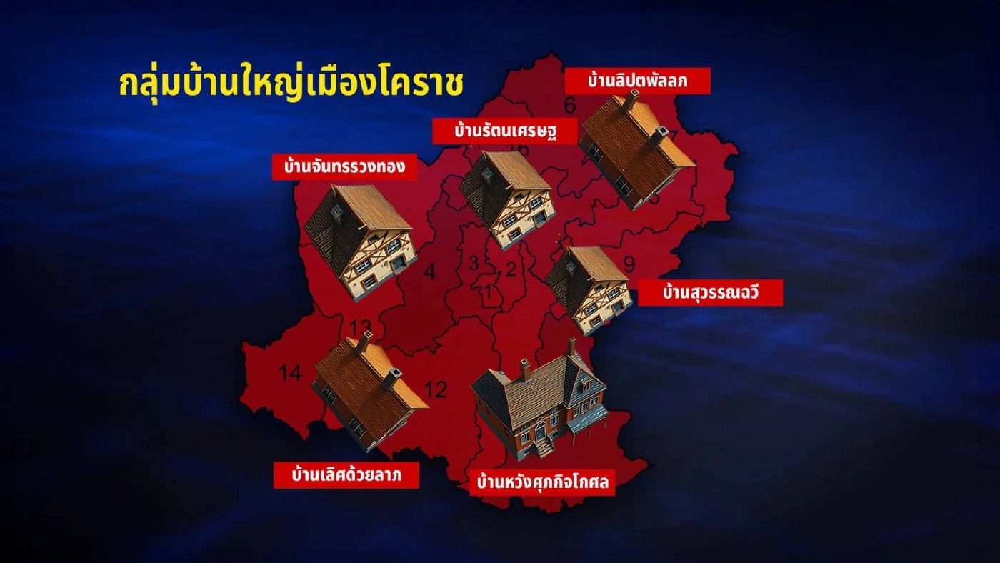 สแกนบ้านใหญ่ “โคราช” จังหวัดที่มี สส. 16 ที่นั่ง สีใดจ่อผงาดในสภา