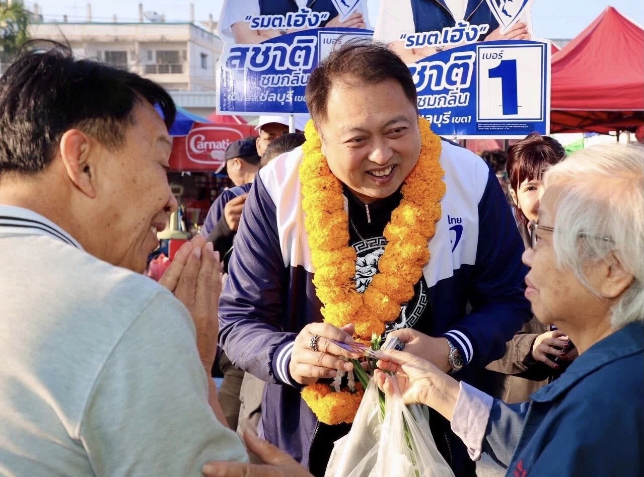 กำนัย-วินัย พ้นภัยพาล พาสุชาติหาเสียงแถวอ่างศิลา