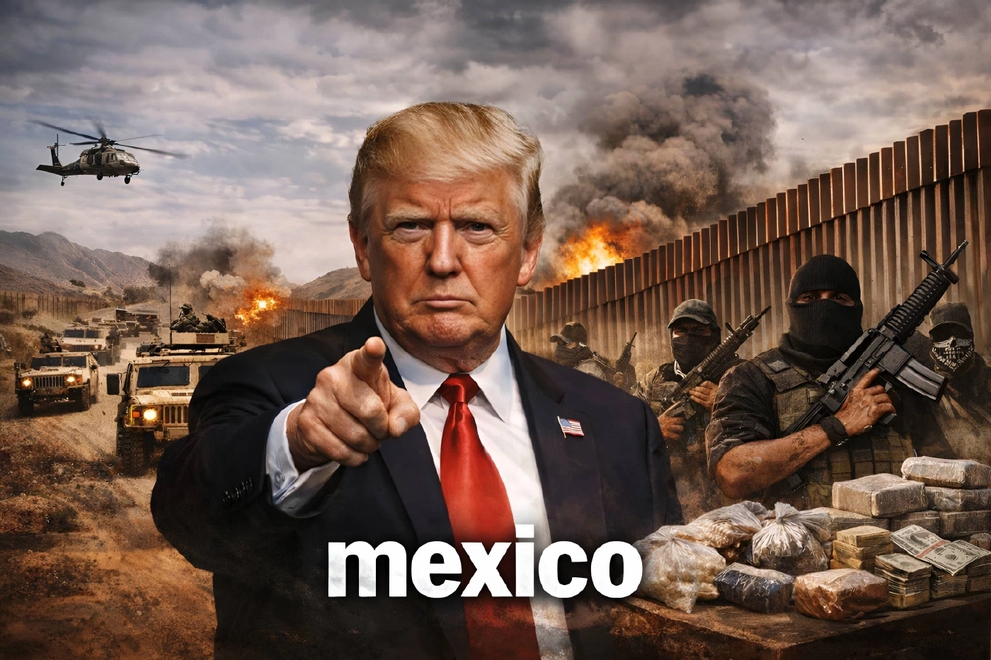 เป้าหมายต่อไป! "ทรัมป์" อาจเป็น "เม็กซิโก" คาดเตรียมโจมตีทางบกทลาย "แก๊งค้ายาเสพติด"