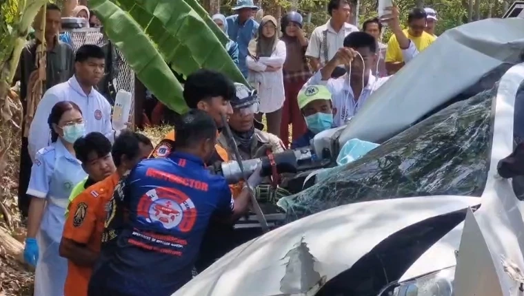 นายก อบต.ป้ายแดง รถชนดับปริศนา ตร.เร่งเคลียร์ อุบัติเหตุ – ฆาตกรรม