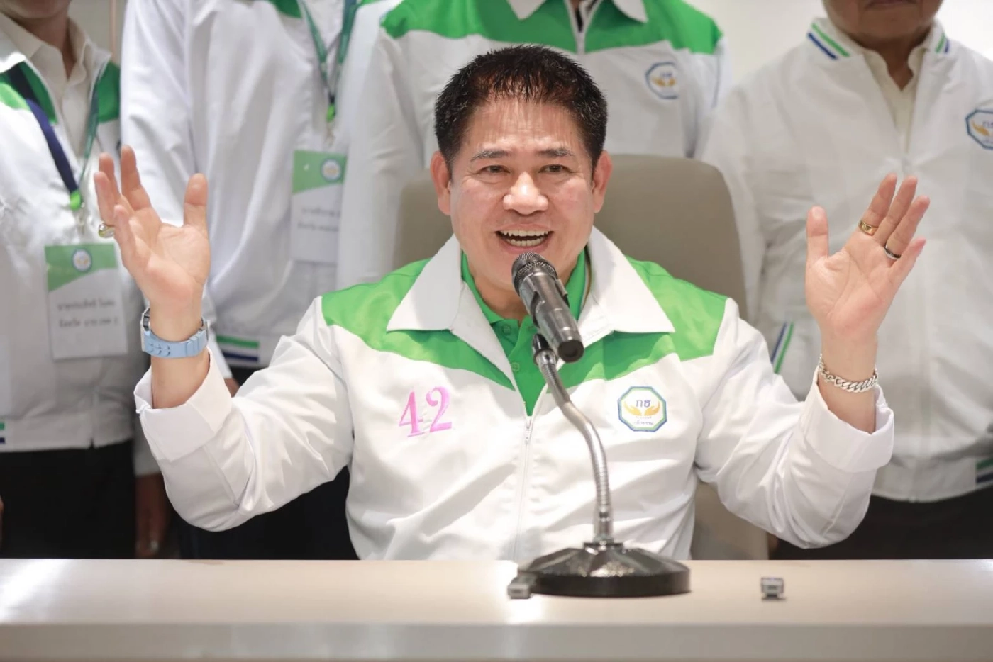 “ธรรมนัส” ลั่นกล้าธรรมไม่เคยกลัวถูกบีบ ภูมิใจไทยยังรักกันดี