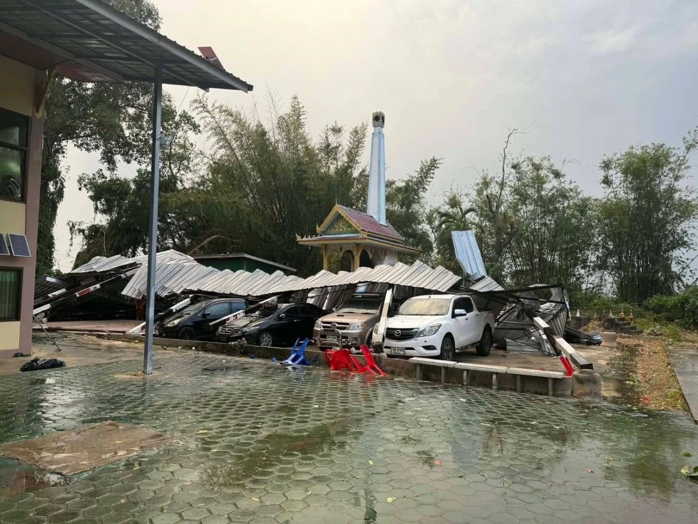 พายุฤดูร้อน "ฝน-ลูกเห็บ" ถล่มหลายอำเภอ เชียงใหม่