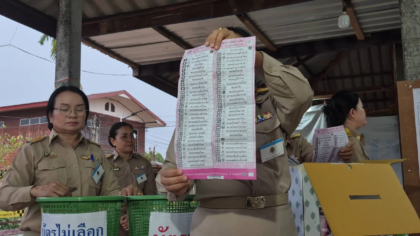 ผลคะแนนเลือกตั้งใหม่ หน่วย 4 อ.ไชยวาน อุดรฯ พท. เฉือนชนะ ภท.