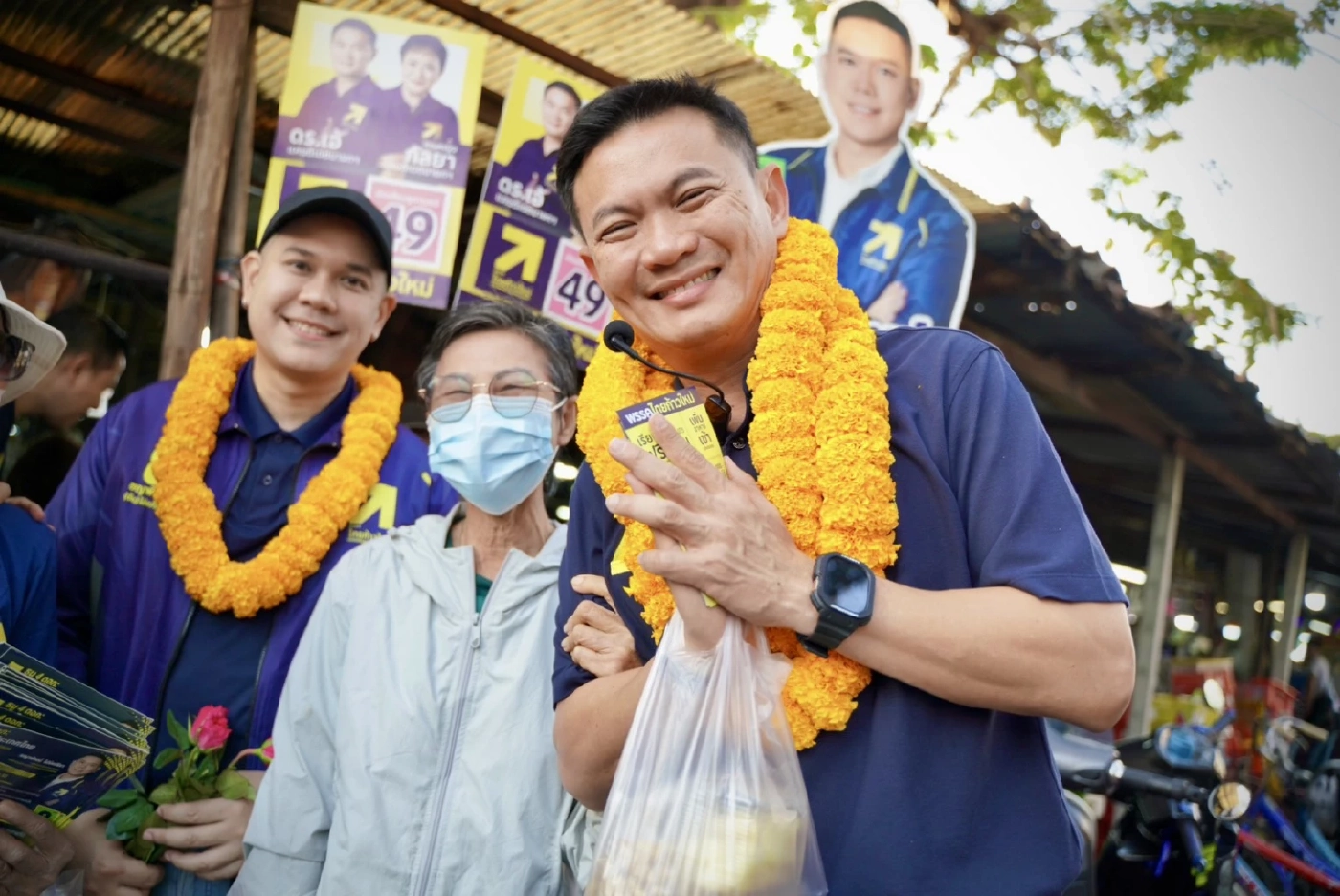 นายสุชัชวีร์ สุวรรณสวัสดิ์ หัวหน้าพรรคและแคนดิเดตนายกรัฐมนตรี พรรคไทยก้าวใหม่