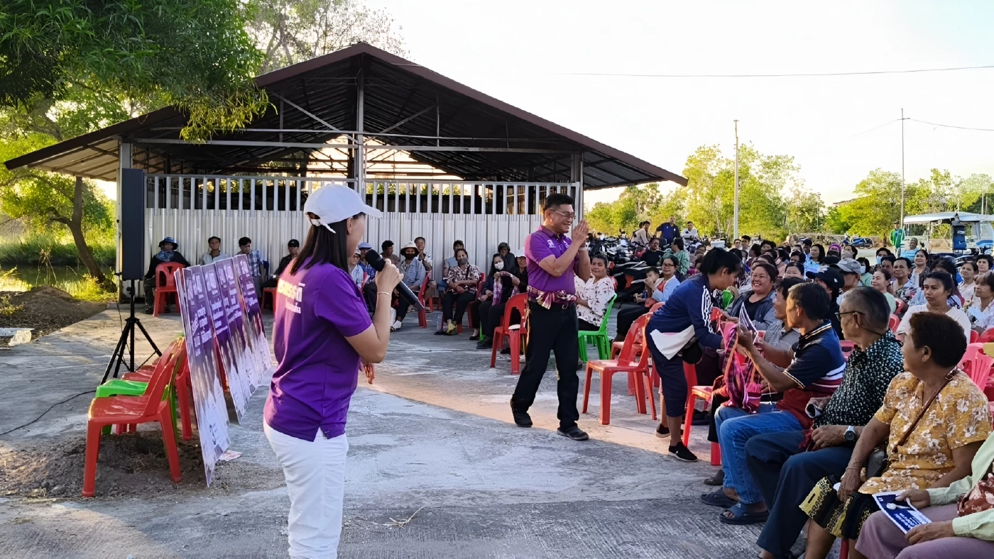 ไทยสร้างไทย อุดรฯ ฟีเวอร์  "ต่อพงษ์ ควง จักรพรรดิ" ลุยหาเสียง