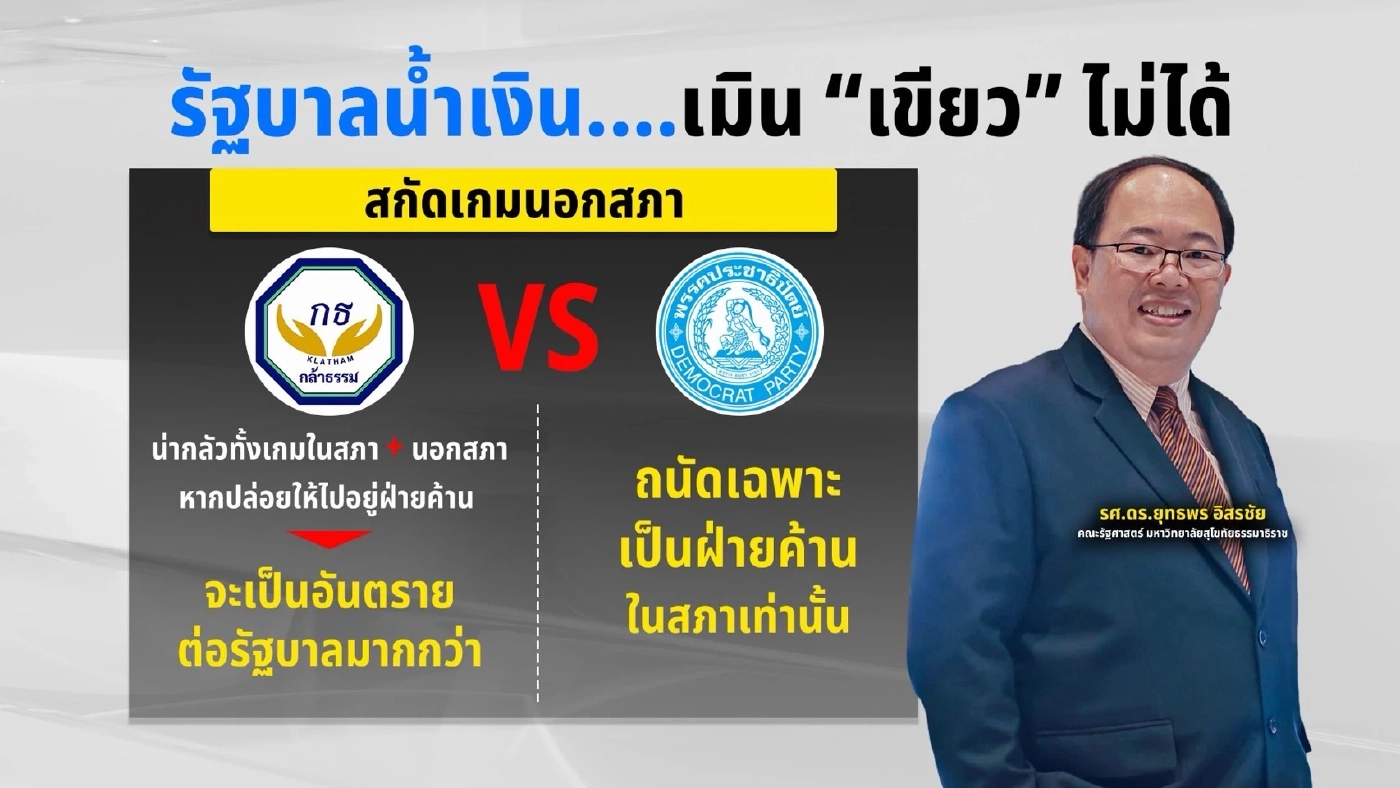 เจาะรอยปริ "ภูมิใจไทย-กล้าธรรม" เมื่อเสือพบสิงห์ในรัฐบาลน้ำเงิน