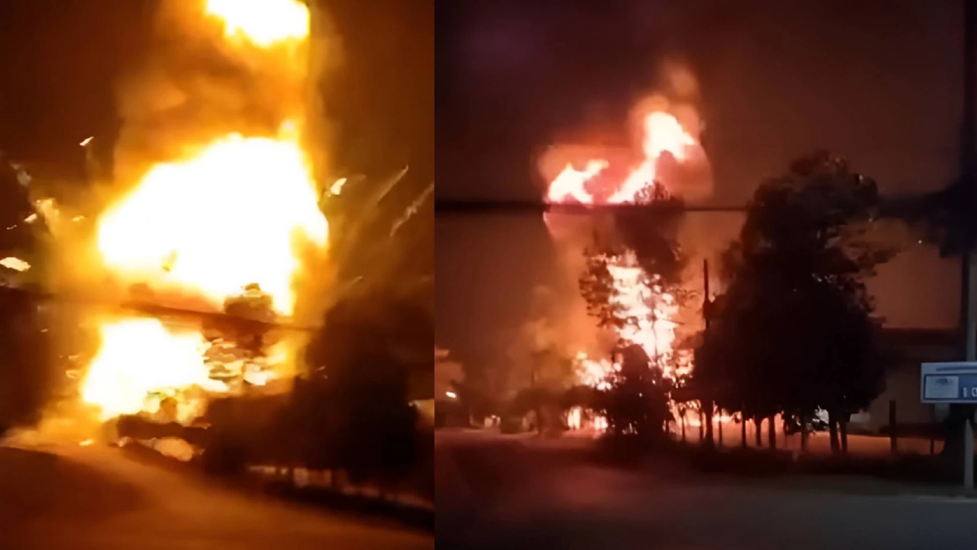 เปิดคลิปวงจรปิด! วินาที คลังแสง ตชด.21 ระเบิดดังสนั่น บ้านบริเวณใกล้คลังแสง เสียหาย