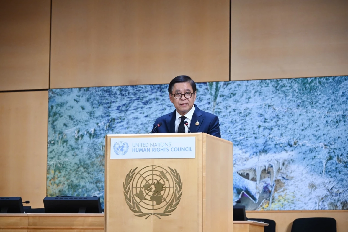 "สีหศักดิ์" ซัดกัมพูชากลางเวที HRC - ยืนยันไม่เคยยึดดินแดน