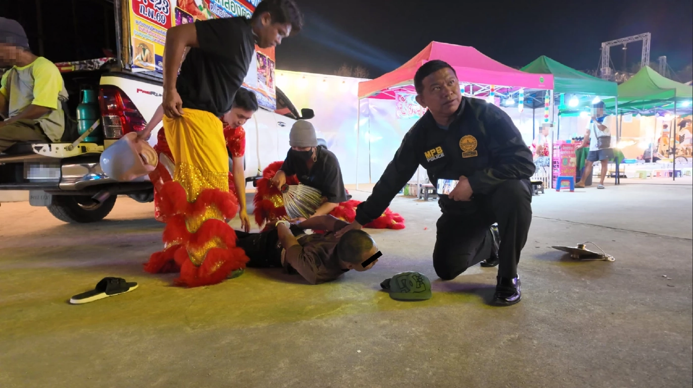 สารวัตรแจ๊ะ เชิดสิงโต งับหัวขโมย “โจโจ้โจรย่องเบา” (คลิป)