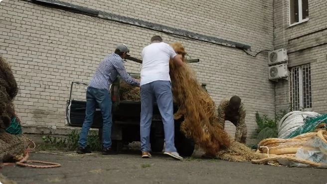 "ตาข่าย-อวนจับปลา" สู่เครื่องมือป้องกัน "โดรนพิฆาตรัสเซีย"