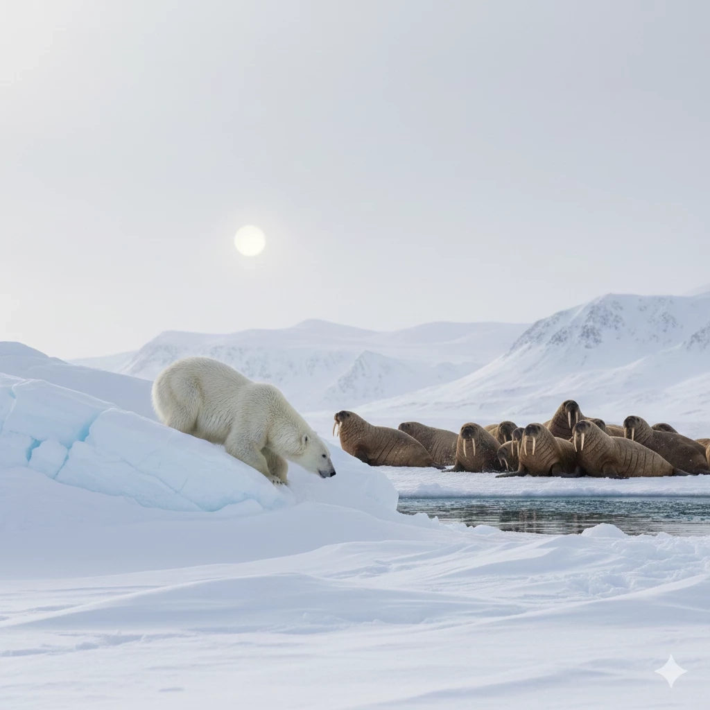 หมีขั้วโลกสฟาลบาร์อ้วนขึ้น! นักวิทย์เผยทริค "เปลี่ยนเมนู" ล่าสัตว์บกสู้โลกร้อน