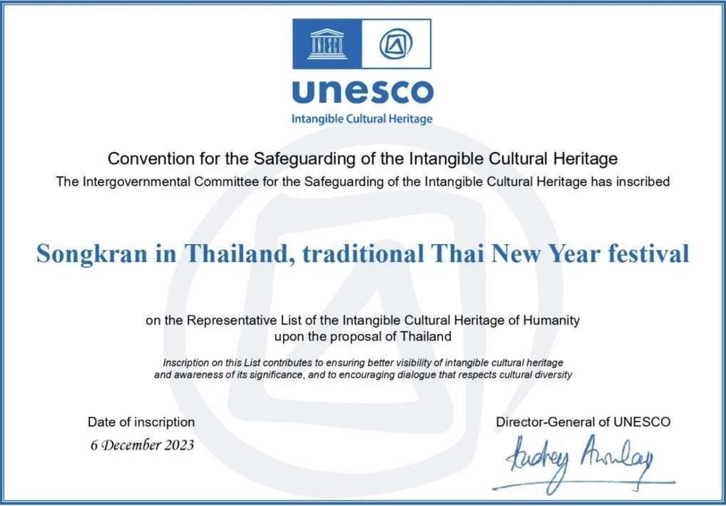 "รมว.วัฒนธรรม" ย้ำ “สงกรานต์ไทย” ยูเนสโกรับรองตั้งแต่ 2566 แล้ว