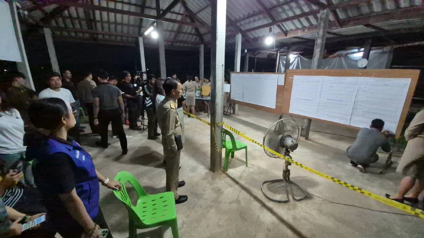 ผลคะแนนเลือกตั้งใหม่ หน่วย 4 อ.ไชยวาน อุดรฯ พท. เฉือนชนะ ภท.