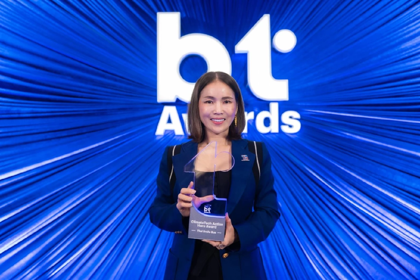 ไทย สมายล์ บัส คว้ารางวัล bt Awards ClimateTech Action Hero ตอกย้ำผู้นำขนส่งสาธารณะพลังงานสะอาด