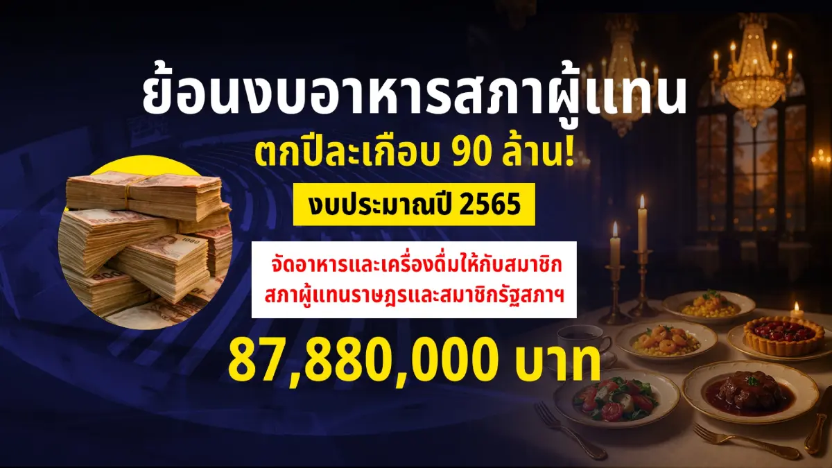 หิ้วปิ่นโต (ยัง) ไม่ช่วยอะไร เปิดงบอาหาร สส.จ้างเหมารายปี!