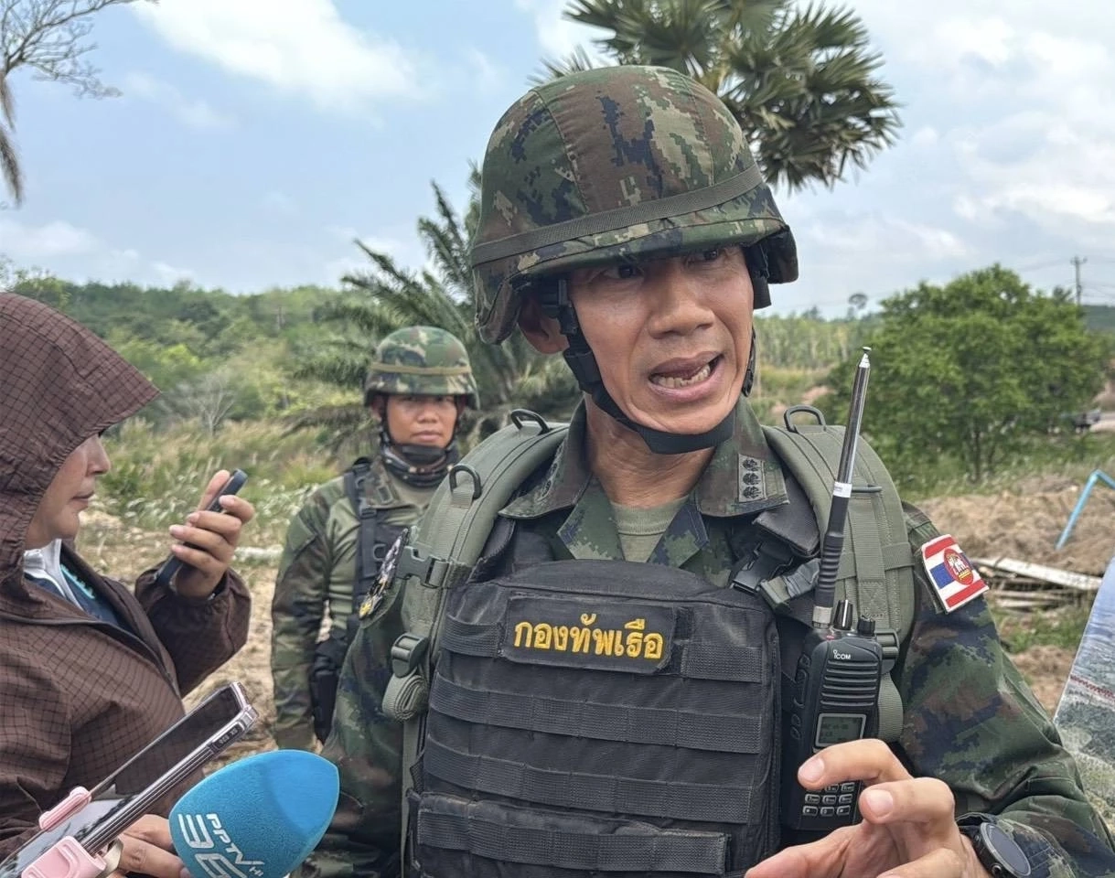  นาวาเอกธรรมนูญ วรรณา ผู้บังคับการหน่วยเฉพาะกิจนาวิกโยธินตราด