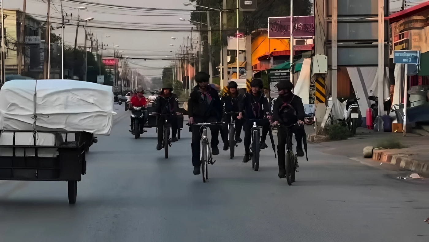 ทหารพรานชายแดนไทย-กัมพูชา จัดชุดลาดตระเวนจักรยาน ลดใช้น้ำมัน