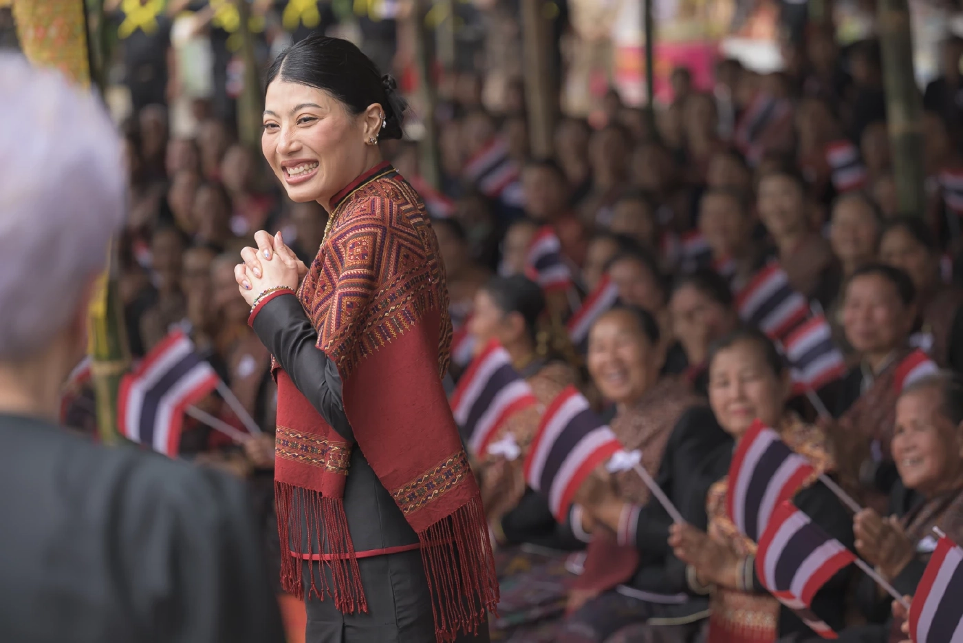 สมเด็จพระเจ้าลูกเธอ เจ้าฟ้าสิริวัณณวรี นารีรัตนราชกัญญา เสด็จทอดพระเนตรนิทรรศการภูมิปัญญาผ้าไทย-หัตถกรรมชุมชน